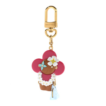 LOUIS VUITTON Resin Wood Vivienne Hawaii Bubblegram Alma BB Bag Charm Key Holder LOUIS VUITTON Resin Wood Vivienne Hawaii Bubblegram Alma BB Bag Charm Key Holder