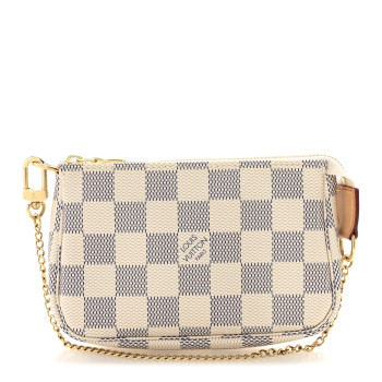 LOUIS VUITTON Damier Azur Mini Pochette Accessories