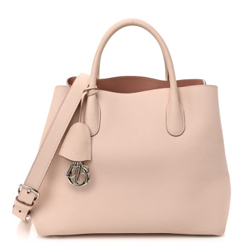 CHRISTIAN DIOR Supple Grained Calfskin Large Open Bar Tote Rose Poudre