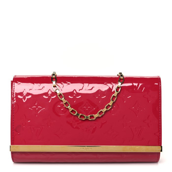 LOUIS VUITTON Vernis Ana Clutch Rose Indien