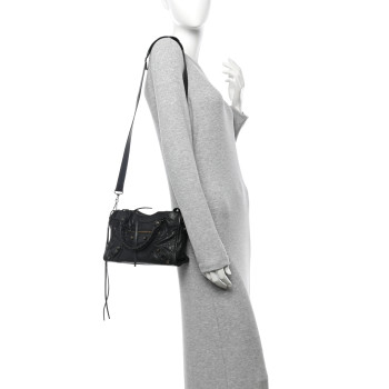 BALENCIAGA Agneau Classic Hardware Mini City Black
