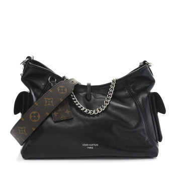 LOUIS VUITTON Lambskin CarryAll Cargo Vibe PM Black