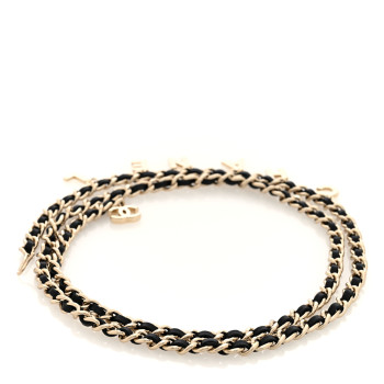 CHANEL Lambskin Metal CC Chain Logo Belt Gold