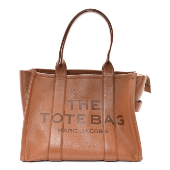 MARC JACOBS Grained Calfskin Large The Tote Bag Argan Oil
