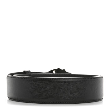 VERSACE Textured Calfskin 4cm La Medusa Belt 90 36 Black