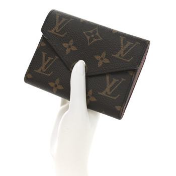LOUIS VUITTON Monogram Victorine Wallet Rose Ballerine