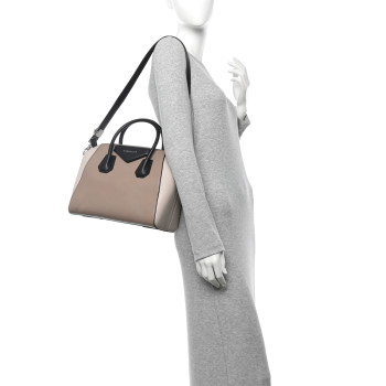GIVENCHY Sugar Goatskin Mini Tri-Color Antigona Linen