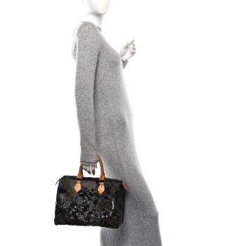 LOUIS VUITTON Monogram Fleur De Jais Sequins Speedy 30