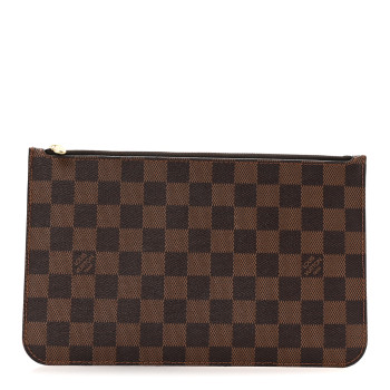 LOUIS VUITTON Damier Ebene Neverfull MM GM Pochette LOUIS VUITTON Damier Ebene Neverfull MM GM Pochette