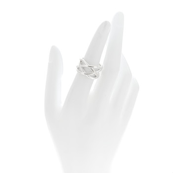 TIFFANY Sterling Silver Celtic Knot Ring 50 5.5
