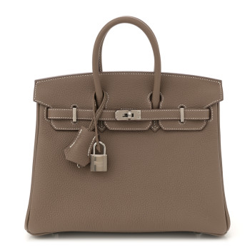 HERMES Togo Birkin 25 Etoupe