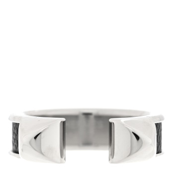 HERMES Madame Calfskin Athena Ring 55 89 Black