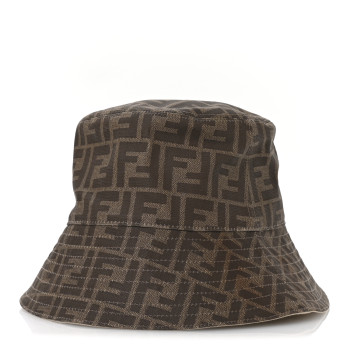 FENDI Technical Fabric FF Bucket Hat M Tobacco