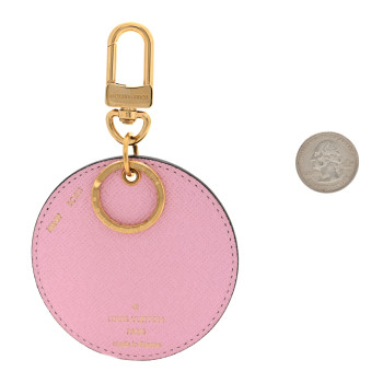 LOUIS VUITTON Monogram 2021 Christmas Animation Japanese Garden Bag Charm Key Ring Wisteria Pink