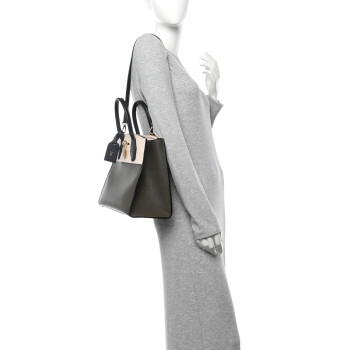 LOUIS VUITTON Taurillon City Steamer MM Kaki Creme Black