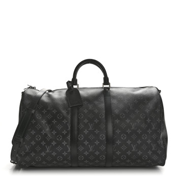 LOUIS VUITTON Monogram Eclipse Keepall Bandouliere 55