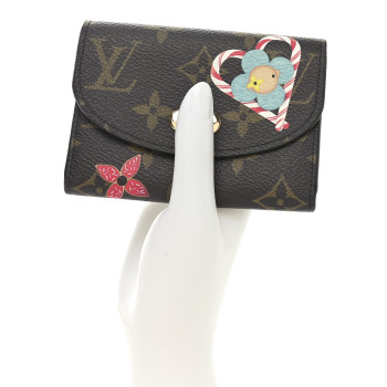 LOUIS VUITTON Monogram 2024 Christmas Animation Candy Factory Rosalie Coin Purse Candy Red