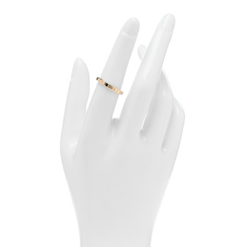 CHOPARD 18K Yellow Gold Ice Cube Band Ring 53 6.5
