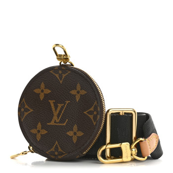 LOUIS VUITTON Monogram Multi Pochette Accessories Bandouliere Shoulder Strap Black