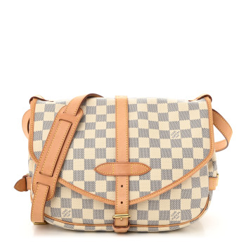 LOUIS VUITTON Damier Azur Saumur MM LOUIS VUITTON Damier Azur Saumur MM
