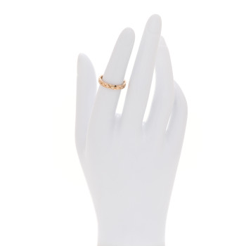 CHANEL 18K Beige Gold Mini Coco Crush Ring 50 5.25