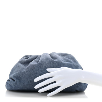 BOTTEGA VENETA Denim Teen Pouch Clutch