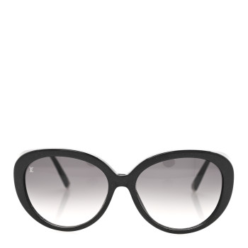 LOUIS VUITTON Acetate Bluebell Sunglasses Z0693W Black Glitter