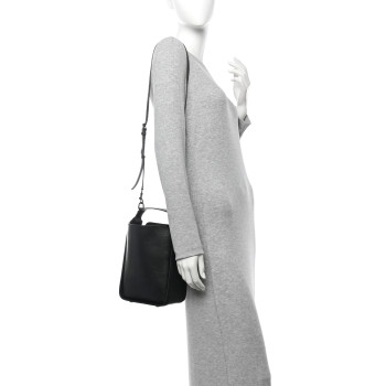BALENCIAGA Calfskin Logo XS Tool 2.0 North-South Tote Black