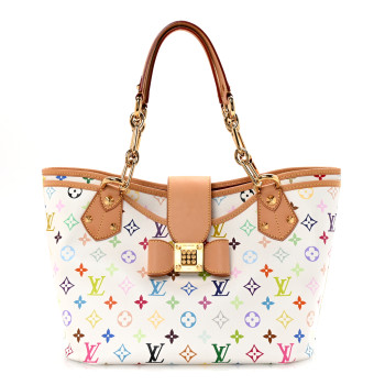 LOUIS VUITTON Monogram Multicolor Annie MM White