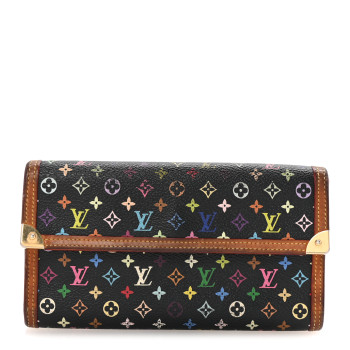 LOUIS VUITTON Monogram Multicolor Porte Tresor International Wallet Black LOUIS VUITTON Monogram Multicolor Porte Tresor International Wallet Black