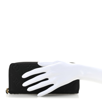 LOUIS VUITTON Empreinte Clemence Wallet Black LOUIS VUITTON Empreinte Clemence Wallet Black