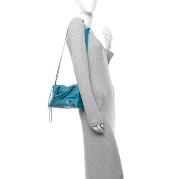BALENCIAGA Arena Storico Classic Hardware Le City Mini Turquoise