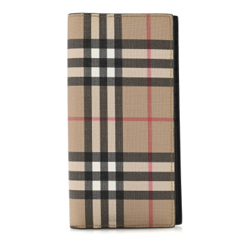 BURBERRY Vintage Check Continental Wallet Archive Beige