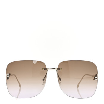 FENDI Metal Crystal Sunglasses FE4134US Gold