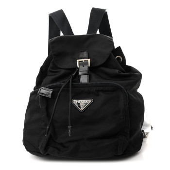 PRADA Tessuto Nylon Vela Cinch Backpack Black