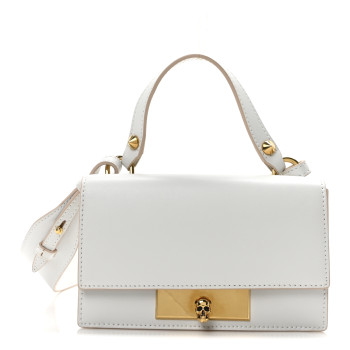 ALEXANDER MCQUEEN Calfskin Skull Lock Mini Crossbody Bag