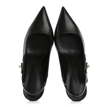 HERMES Nappa Lover 80 Pumps 39.5 Black