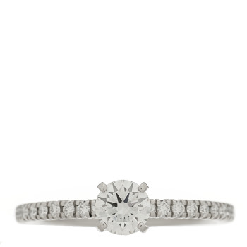 CARTIER Platinum Diamond .33ct Etincelle De Cartier Solitaire Engagement Ring 48 4.5