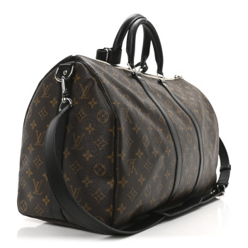LOUIS VUITTON Monogram Macassar Keepall Bandouliere 45
