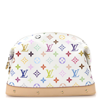 LOUIS VUITTON LV x TM Monogram Multicolor Cosmetic Pouch GM White