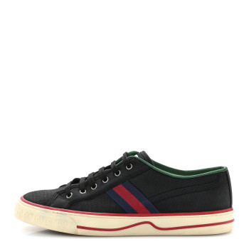 GUCCI Canvas Web Mens 1977 Tennis Sneakers 9 Black