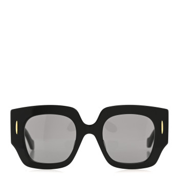 LOEWE Acetate Anagram Square Screen Sunglasses LW40129U Black