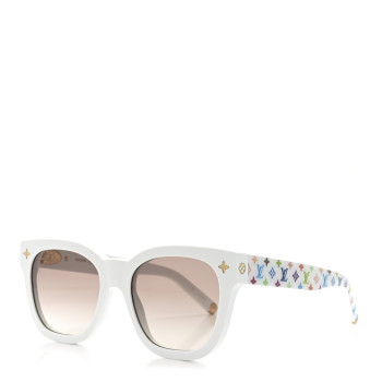 LOUIS VUITTON LV X TM Acetate My Monogram Sunglasses Z2725W White Multicolor