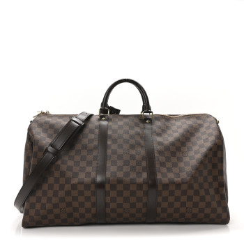LOUIS VUITTON Damier Ebene Keepall Bandouliere 55