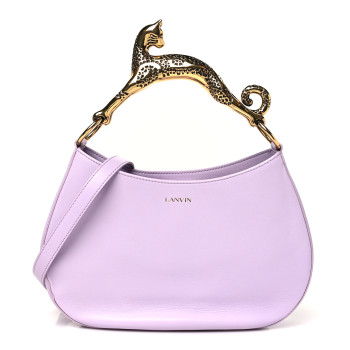 LANVIN Lambskin Cat Hobo Lilac