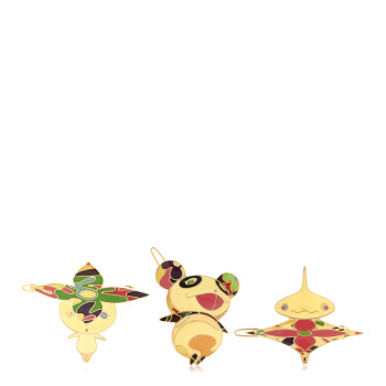 LOUIS VUITTON Murakami Hair Barrettes Set of 3