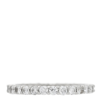 TIFFANY Platinum Diamond 2.2mm Full Circle Forever Band Ring 50 5.5