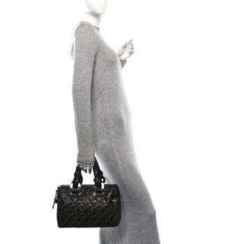 LOUIS VUITTON Monogram Sequins Eclipse Speedy 28 Black