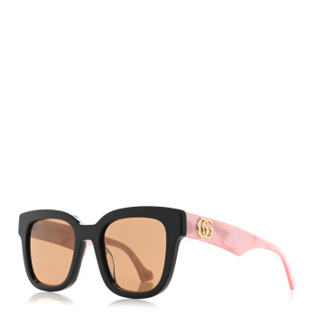 GUCCI Rectangle 52mm Frame Sunglasses GG0998/S Black Pink