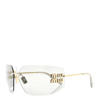 MIU MIU Metal Runway Sunglasses SMU54Y Gold